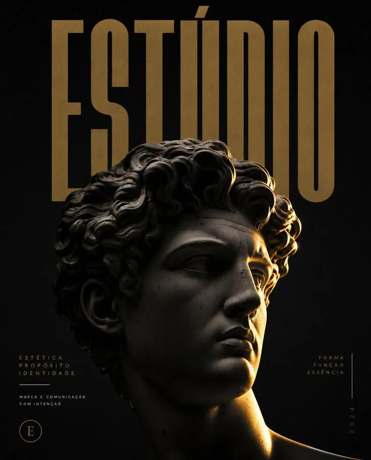 Criativo editorial dark premium