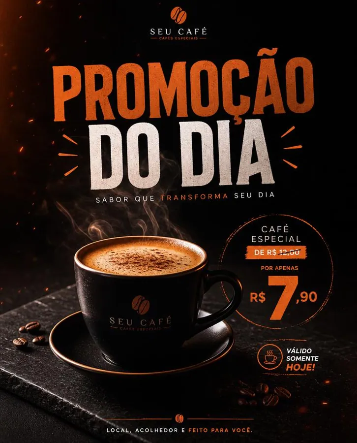 Criativo de promoção para negócio local